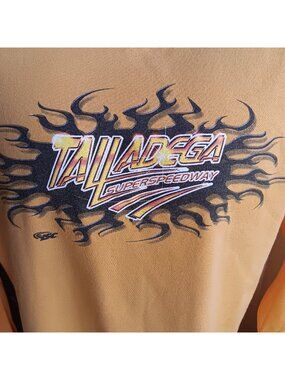 Vintage T-shirt Talladega Superspeedway Large Long-Sleeve Flame Sleeve Graphic